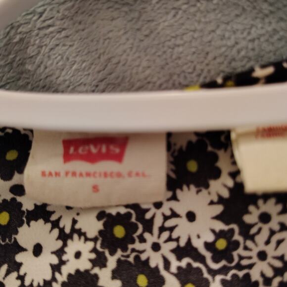 Levi’s Floral Maxi Dress | Button-Up | Short Sleeve | Holiday-Ready | Sz small - Picture 8 of 11